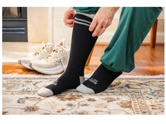 2 Pack Black Knee High Compression Socks Women Men Graduated Christian Gifts