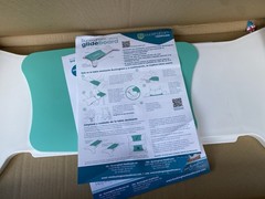 Buckingham Glideboard Patient Transfer Board Sliding Mobility Aid White Teal UK