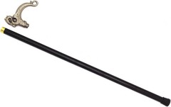 34.5-Inches Walking Cane Pewter Handle W/ Small Storage NO Blade