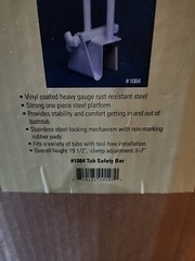 Rose Health Care 1084 19 0.5 in. Safety Tub Rail Universal
