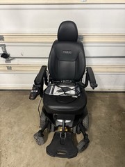 Pride Jazzy Air 2 Power Wheelchair, Joystick, Flip-Up Armrests, Black
