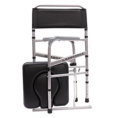 Waterproof Folding Shower Chair Commode Toilet Safety Chair Bathroom Seat Safty