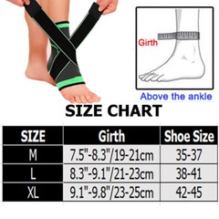 Ankle Support Brace Compression Sleeve Tendon Foot Plantar Fasciitis Relief Pain