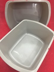 QTY 10 NEW 7 QT CARDINAL HEALTH Graphite Rectangular Wash Basin 10684-GNTE Gray