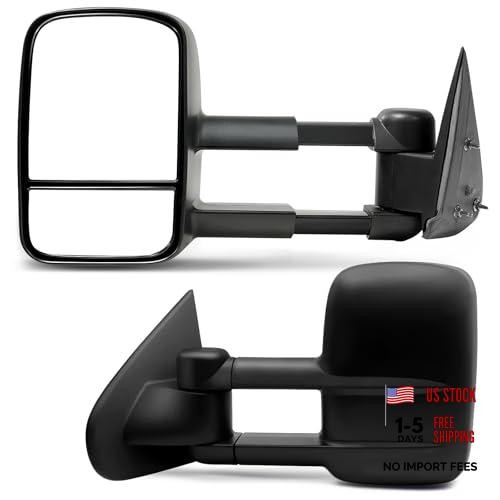 Towing Mirrors Compatible with 1988-1998 Chevy/GMC C1500 K1500 1988-2000