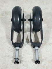 PAIR Caster Wheel & Fork Assy Ki Mobility Focus CR Tilt in Space Wheelchair 5”