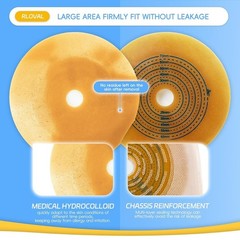 RLOVAL 20 PCS Colostomy Bags, Drainable Pouches for Stoma Care