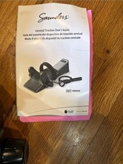 Saunder Cervical Traction HomeTrac Deluxe Neck Device Complete + Case Works Nice