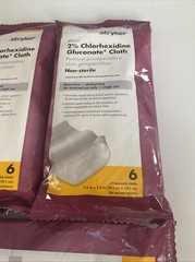 Stryker Sage 6 Cloths X 3 Packs 2% Chlorhexidine Gluconate Pre-op Prep Wipes NEW