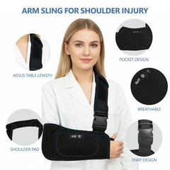 Arm Sling Shoulder Immobilizer Rotator Cuff Support Brace Wrist Elbow Injury