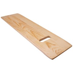 Heavy-Duty Wooden Transfer & Slide Board with Handles, Mobility Aid for Seniors,