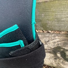 XBack LSO T105 Lumbar Sacral Orthosis Back Brace Black Teal Size XL Made in USA