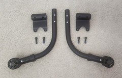 Quickie Iris Tilt in Space Anti-Tip Bars Pair with Mounting Hardware VGC