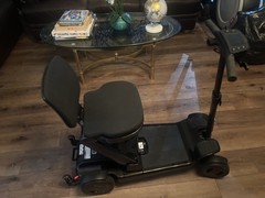 GoGo Carbon Folding Mobility Scooter + Plus Pride Super Travel Bag Bundle