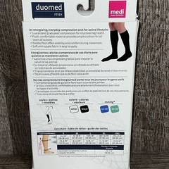 Medi Duomed Relax Medial Compression Socks – Closed Toe White 15 – 20 Small