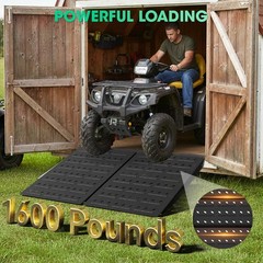 36″ x 48″ Shed Ramps 1800 LB Capacity Alloy Loading Dock Ramp for Garages, Barns
