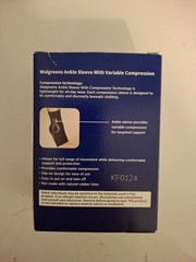 Ankle Sleeve With Variable Compression. Moderate Support 1 Ankle Sleeve L/XL….