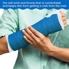 VELPEAU Wrist and Thumb Spica Stockinette (Pack of 10) Comfy Arm Sock Sleeve