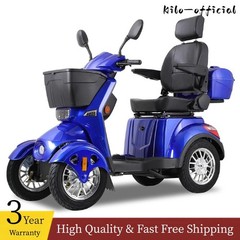 Heavy Duty 4-Wheel Electric Mobility Scooter for Adult Senior 800W 31Miles 15mph