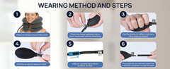 Cervical Neck Traction Device – Collar Brace Support for Pain Relief & Therapy