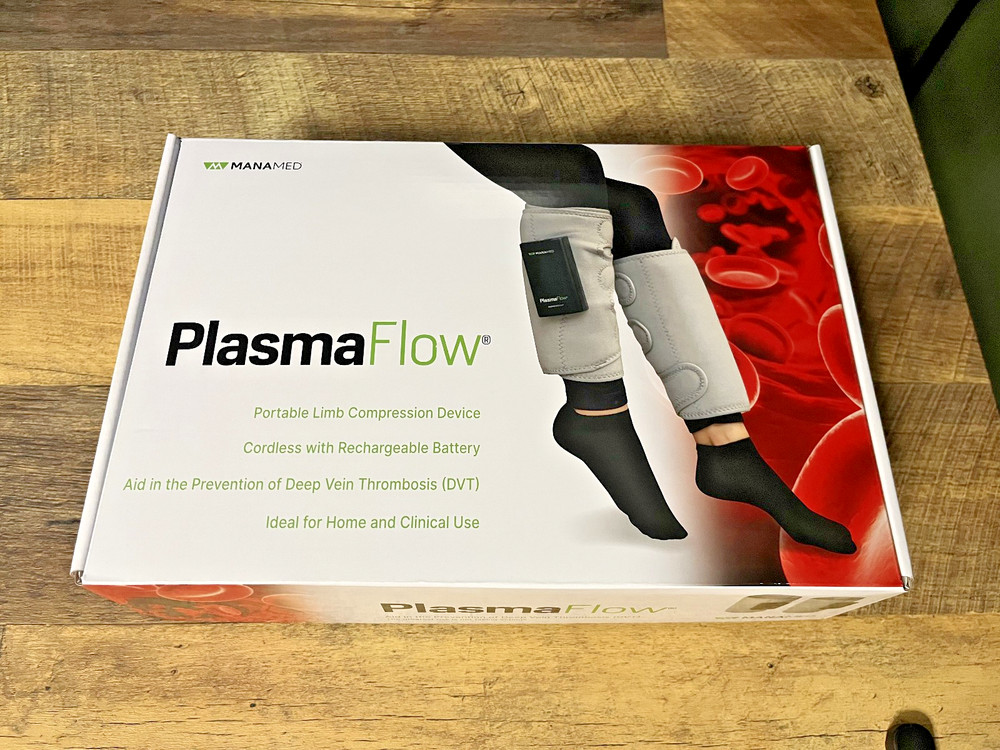 Plasma Flow Portable Limb Compression Device Cordless W/Charging and Manual