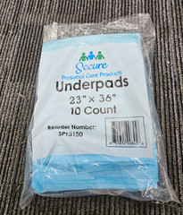(QTY 40) Secure Personal Care Products SP13150 TotalDry Underpad 23 x 36