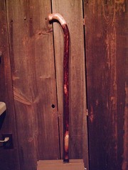 walking stick natural grown ROOT KNOB HANDLE for GOOD sized hands MADE IN USA