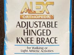 Alex Orthopedic Adjustable Hinged Knee Brace Large/extra Large Beige Color