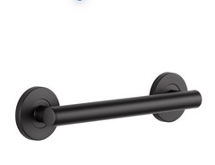 DELTA®12″ Contemporary Decorative ADA Grab Bar in Matte BlackMODEL#: 41812-BL
