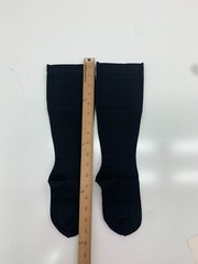 Womens 1 Pair Black Compression Calf Socks Size L/XL