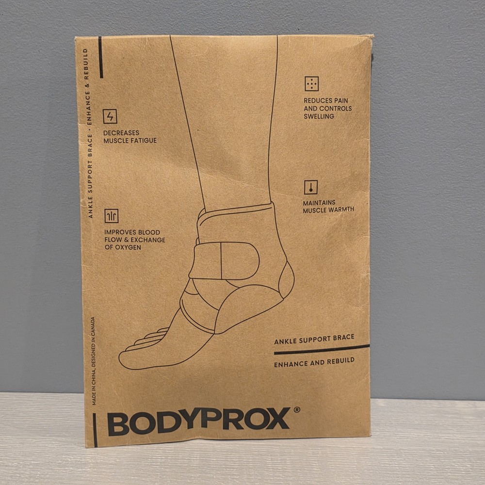 Bodyprox Ankle Support Brace Wrap, Breathable Neoprene Sleeve, Plantar Fasciitis