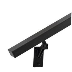 9FT Handrails Kit for Indoor Outdoor Stairs，Modern Aluminum 9 FT Matte Black