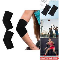 Elbow Compression Sleeve 1 Pair Arm Support for Tennis Golf Weightlifting Pain
