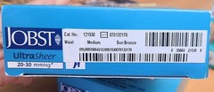 JOBST UltraSheer Compression 20-30 Pantyhose Stockings SUN BRONZE Close Toe Sz.M