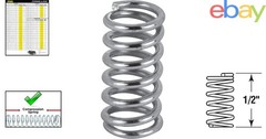 6-Pack Compression Springs, Corrosion-Resistant Steel for Indoor and Outdoor Use