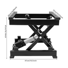 24V 18*15*7.2in Black Electric Scissor Lift Table For Material Transportation
