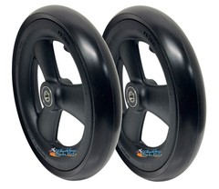 Set of 2 Front Caster Wheels For Quickie, Ki-Mobility and Other Wheelchairs