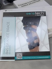 Coretech 845 OA Knee Brace Right for Stabilization Black SUP2079BLKRL New