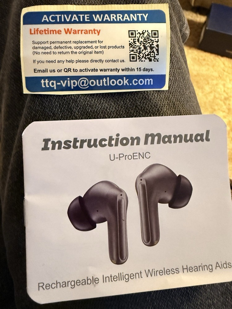 Royal Hearing U-ProENC 5.3 Bluetooth Wireless Hearing Aid with Charging Case
