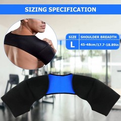 Double Shoulder Brace Warm Support Protector Strap for Sleeping Outdoor Lifting