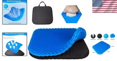 Gel Seat Cushion for Office & Wheelchair – Thick, Soft, and Pain Relief