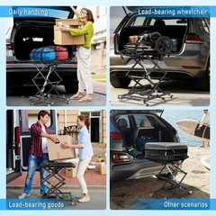25lbs Portable Electric Wheelchair/Mobility Sctooer Lift for Cars,Support 110lbs