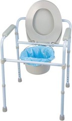 Carex Commode Liners Holds 2 Quarts Liquid, 6 Packs of 7 ea, 42 Count