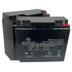 Wheelcare SuperLight Battery Replacement Kit – 2 Pack 12V 18AH Deep Cycle