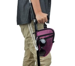 Forearm Crutch Bag Lightweight and Waterproof 1 Count (Pack of 1), Dark Grey