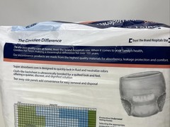 Covidien Sure Care 1605 Adult Disposable Pull On Up Underwear Diapers S/M 20 Ct