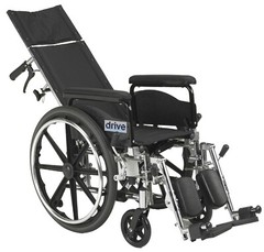 Drive Medical PLA418RBDFA Viper Plus GT Full Reclining Wheelchair–Open Box