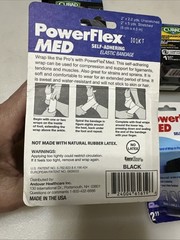 NIB Sports Wrap PowerFlex Self-Adhering , Black , 2” Lot Plus Sports Wrap.