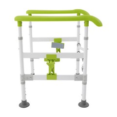 Carbon Steel Safety Toilet Rail Adjustable Frame for Handicap Elderly Max.330Lbs