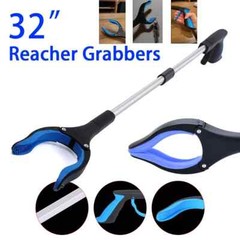 Grabber Reacher Tool 32 Inch Foldable Pick Up Stick with Strong Grip, Magnetic
